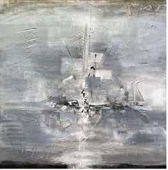 Susan Woldman - Flags At Sea, peinture 2017