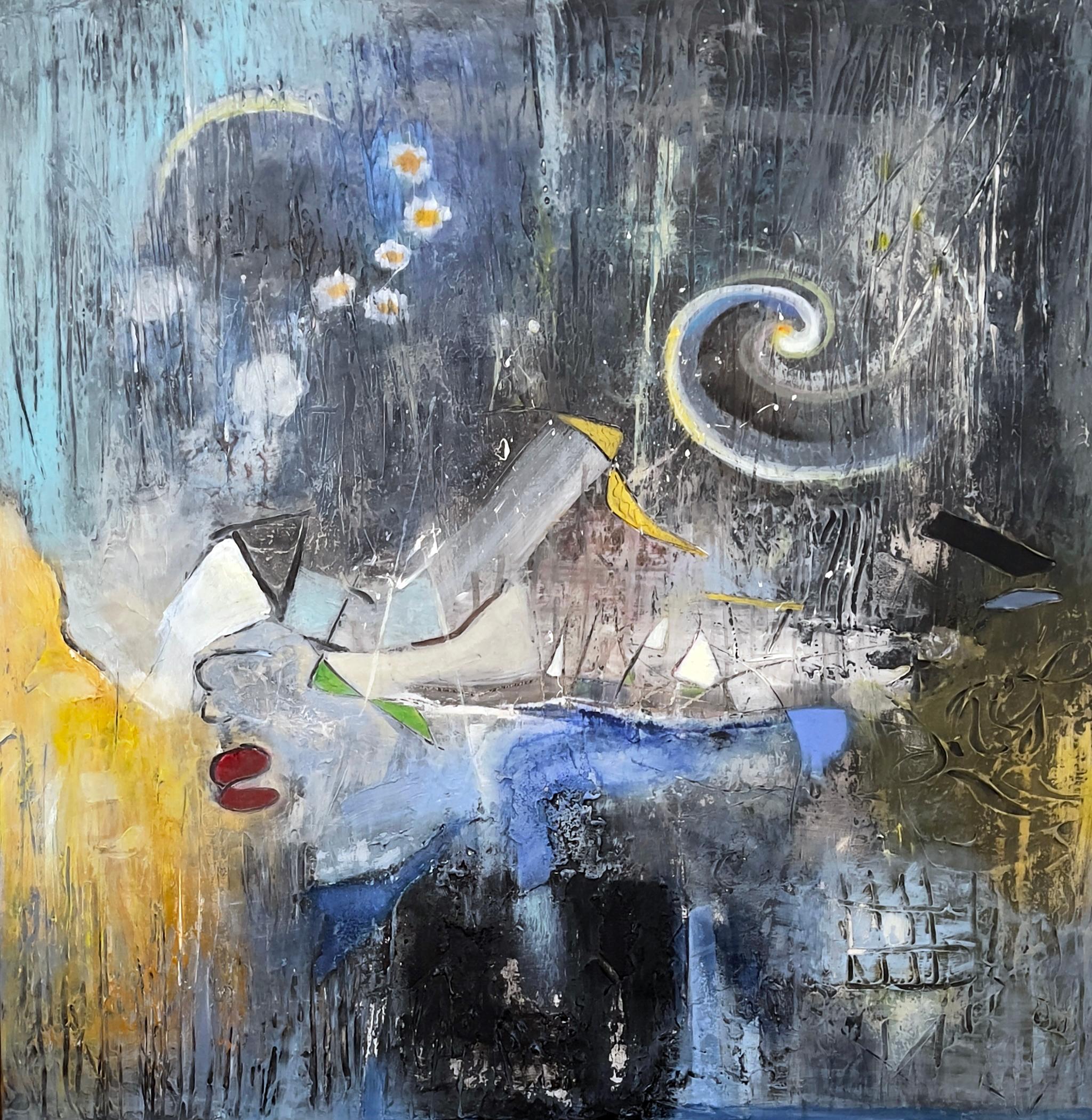 Susan Woldman – Hubble Implosion, Gemälde 2023