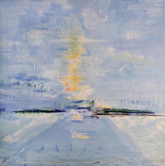 Susan Woldman – Midway Blue, Gemälde 2015