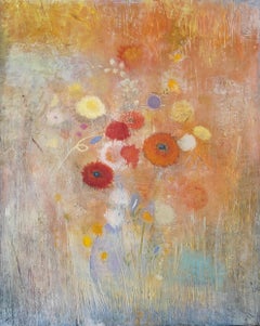 Susan Woldman - Orange Flowers, Painting