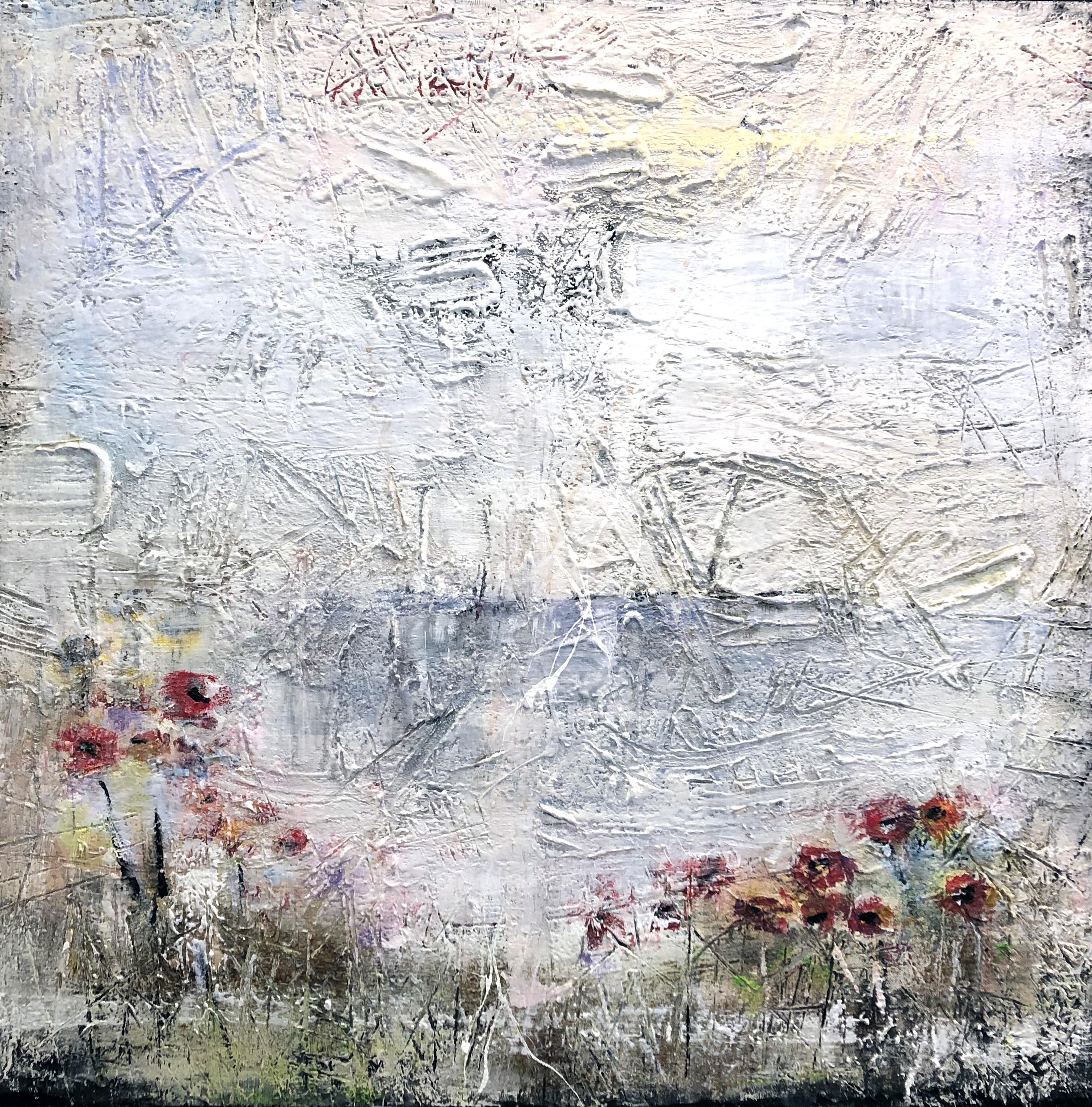 Susan Woldman - Red Flowers, Painting 2019