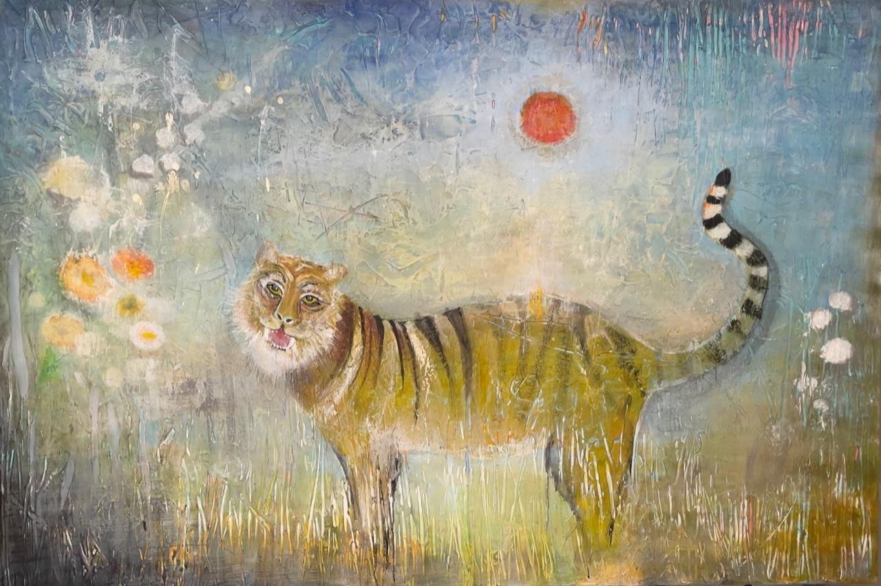 Susan Woldman - Tigre, peinture