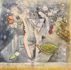 Susan Woldman, Turtle Into Vase, Painting 2024