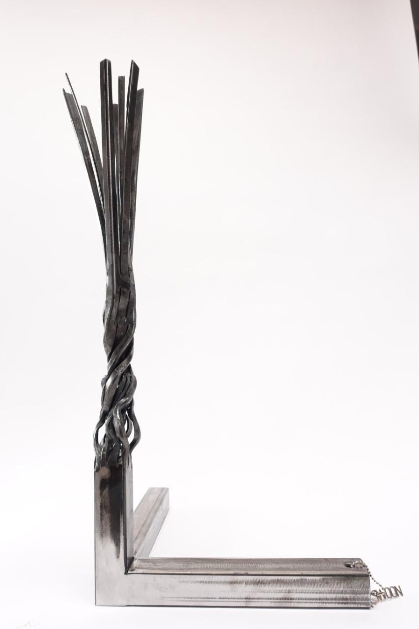 Monument Maquette : contemporary steel sculpture and home decor - Sculpture by Susan Woods