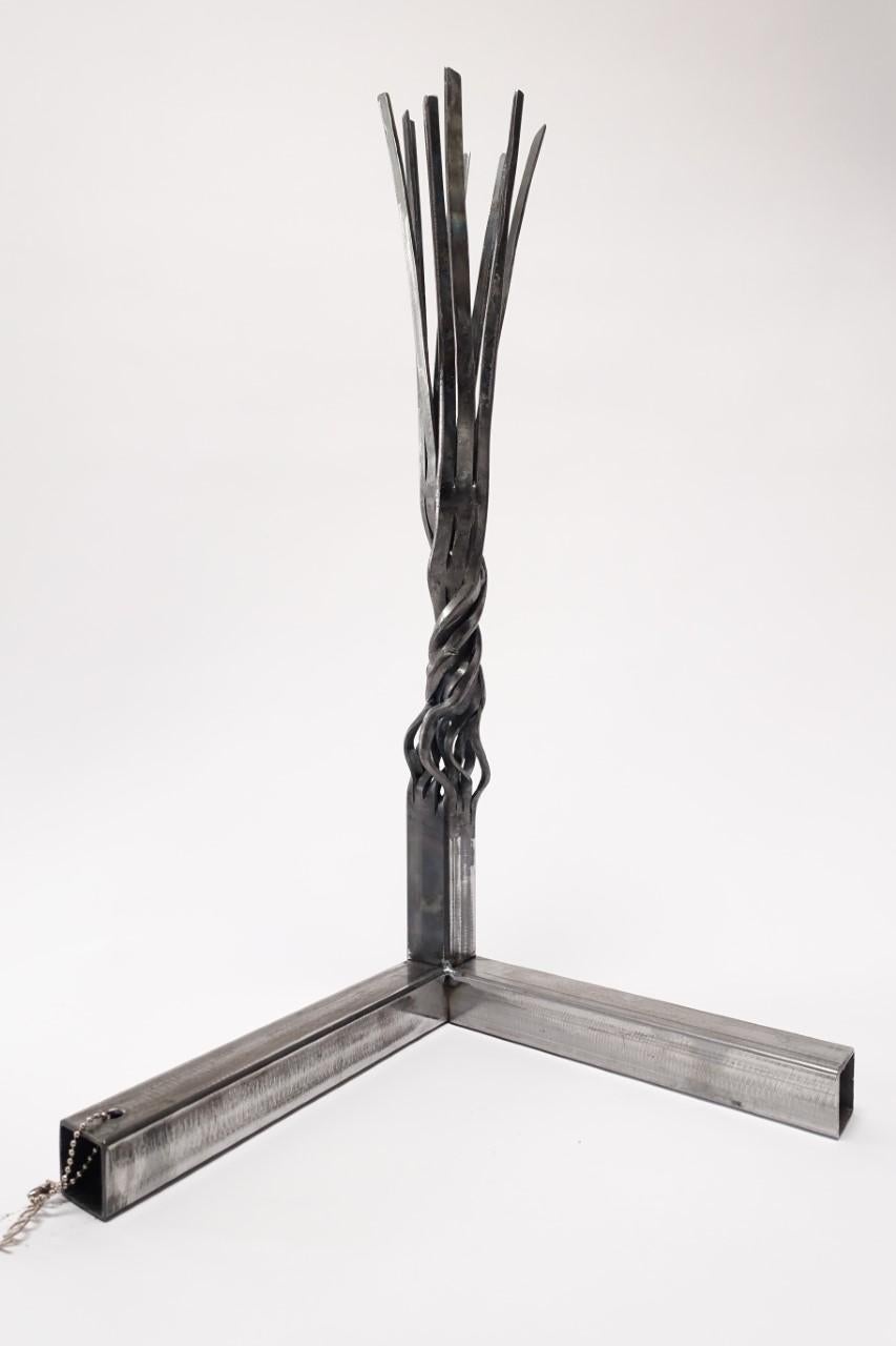 Susan Woods Abstract Sculpture - Monument Maquette : contemporary steel sculpture and home decor
