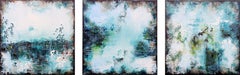 Ambient Odyssey Triptych 150 x 50cm, Painting, Acrylic on Canvas