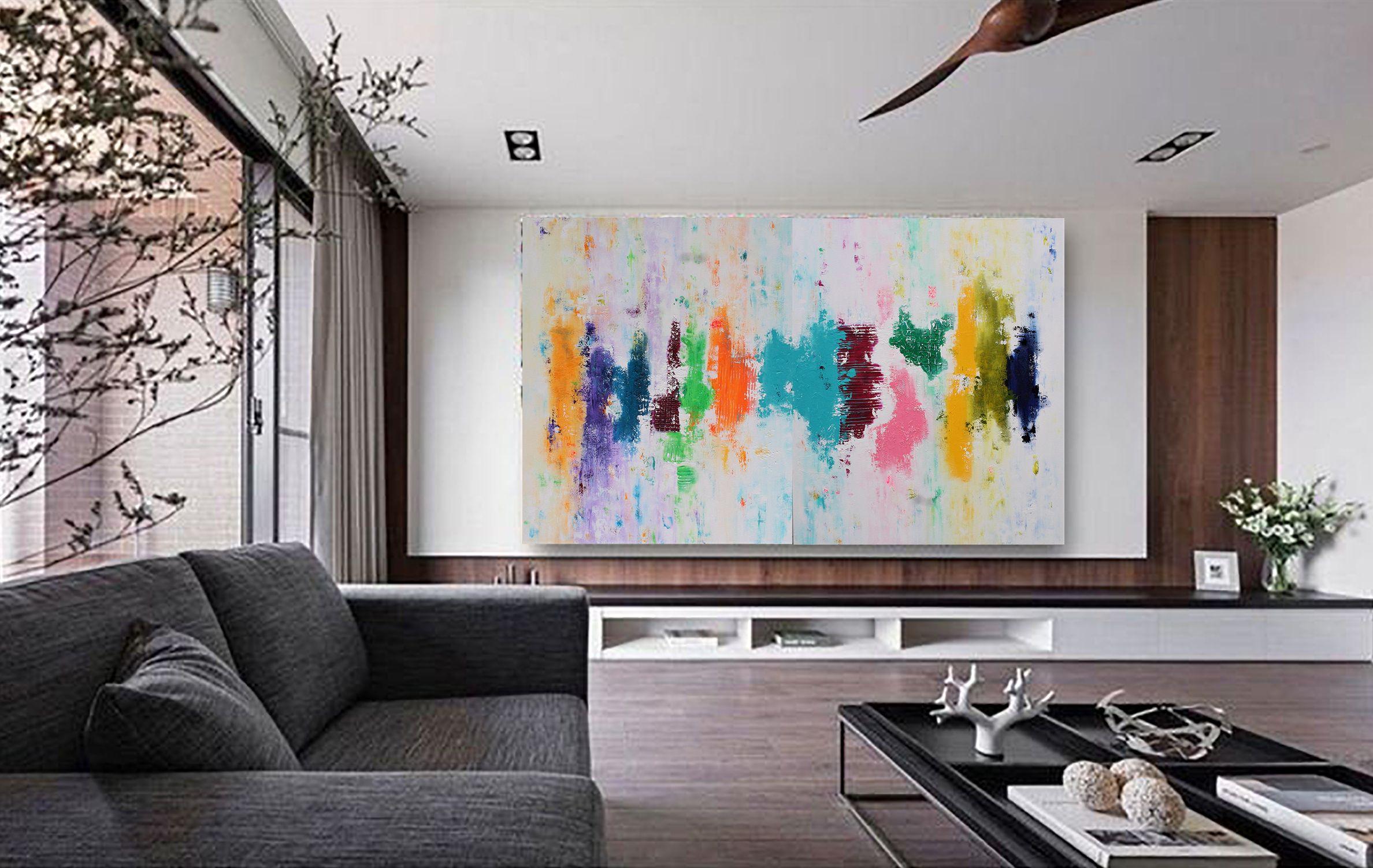 large colourful abstract paintings