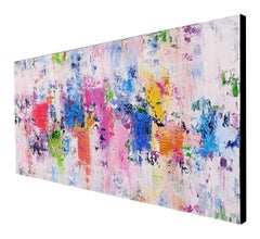 Elevate II - Large Colourful Textured Abstract, Painting, Acrylic on Canvas