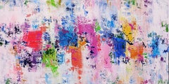 Elevate II - Large Colourful Textured Abstract, Painting, Acrylic on Canvas