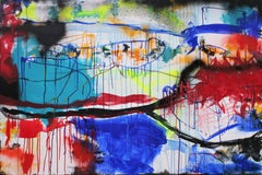 Huge Abstract What Will Be Will Be 150 x 100 cm, Painting, Acrylic on Canvas