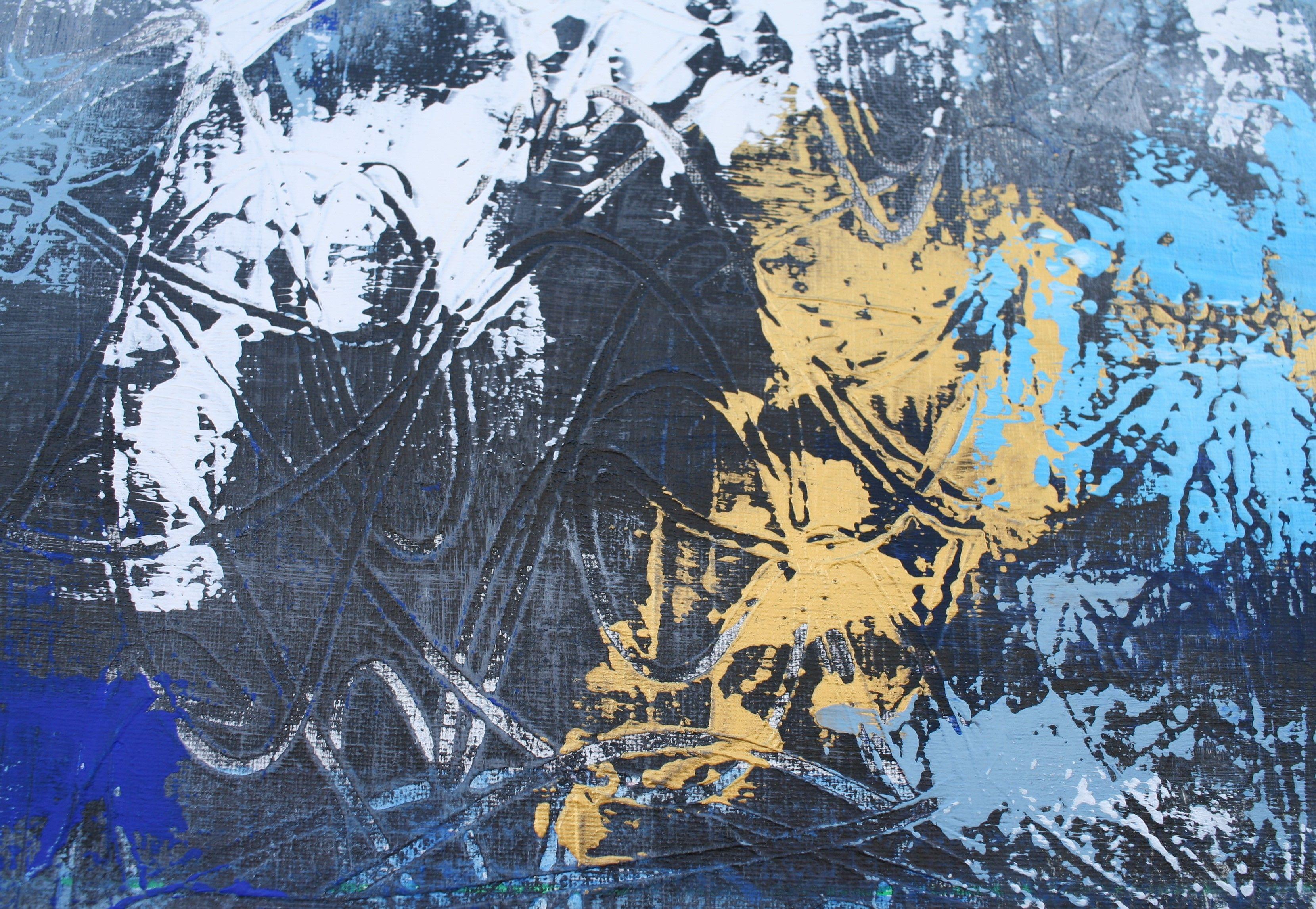 Where We Go To Dream Triptych, Painting, Acrylic on Canvas 2