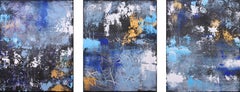 Where We Go To Dream Triptych, Painting, Acrylic on Canvas