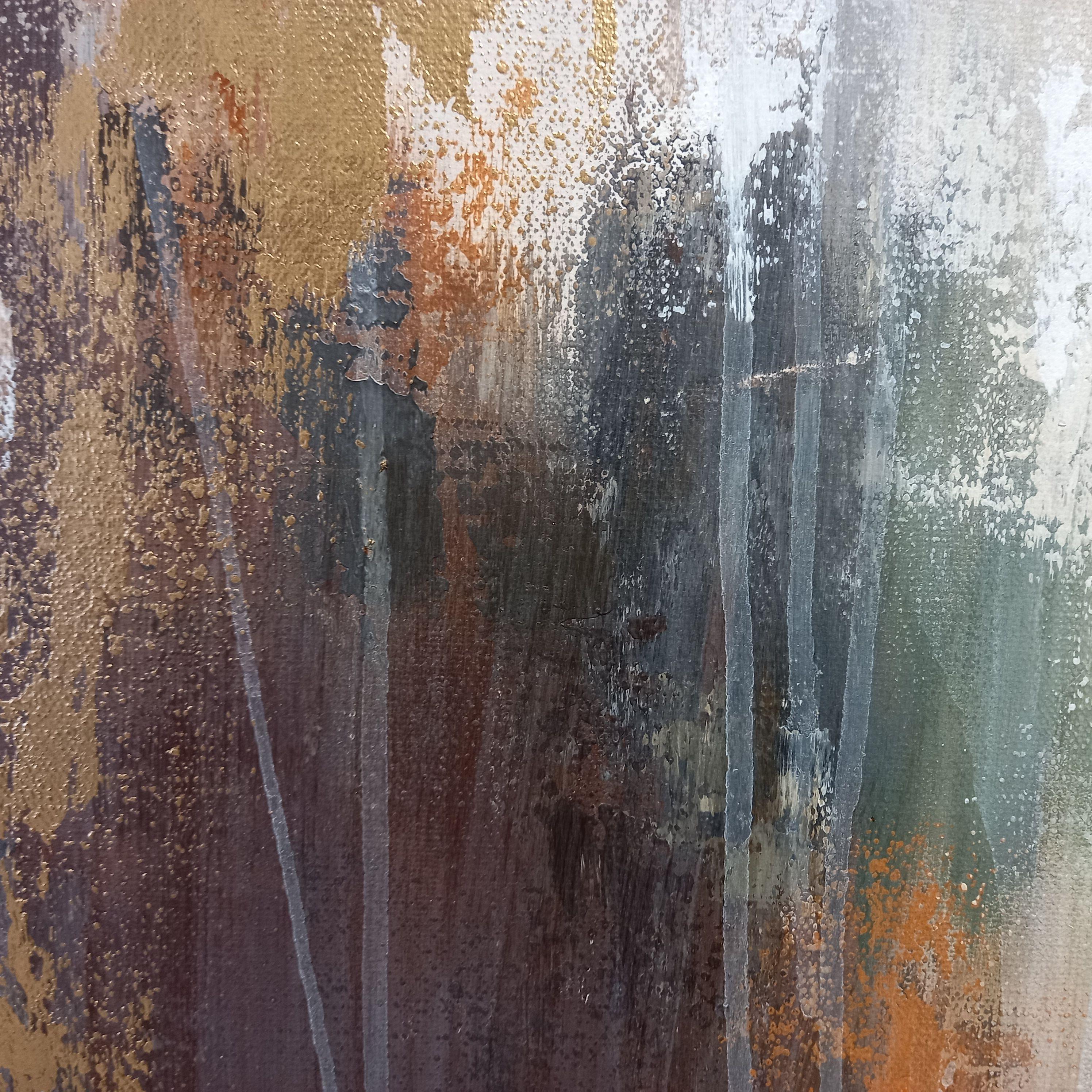 XL Astratto Momenti preziosi I 80cm x 60cm, Pittura, Acrilico su tela 1