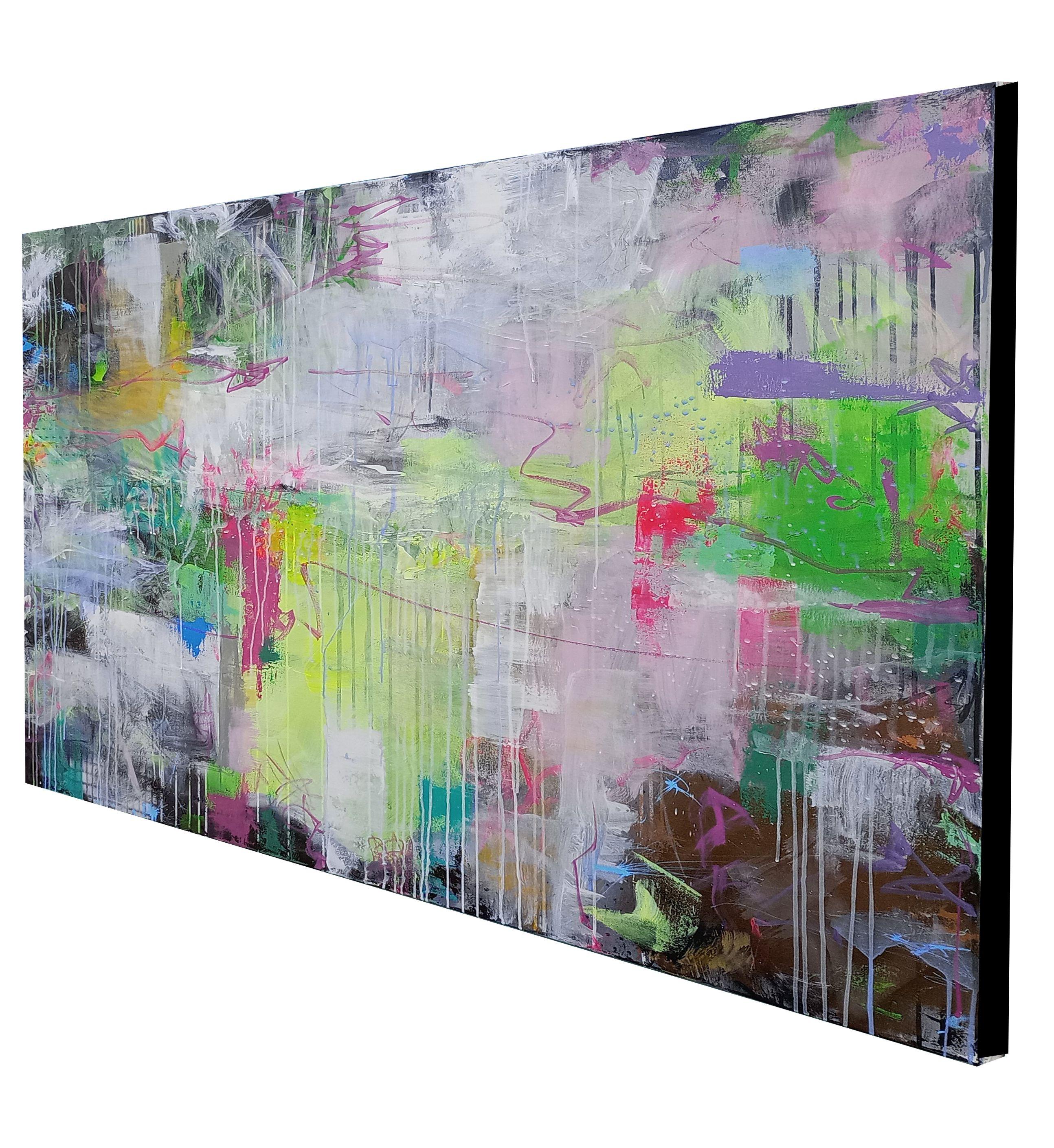 XXL Abstract A Life of Conundrums 150 x 100 cm, Painting, Acrylic on Canvas For Sale 2