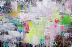 XXL Abstract A Life of Conundrums 150 x 100 cm, Painting, Acrylic on Canvas