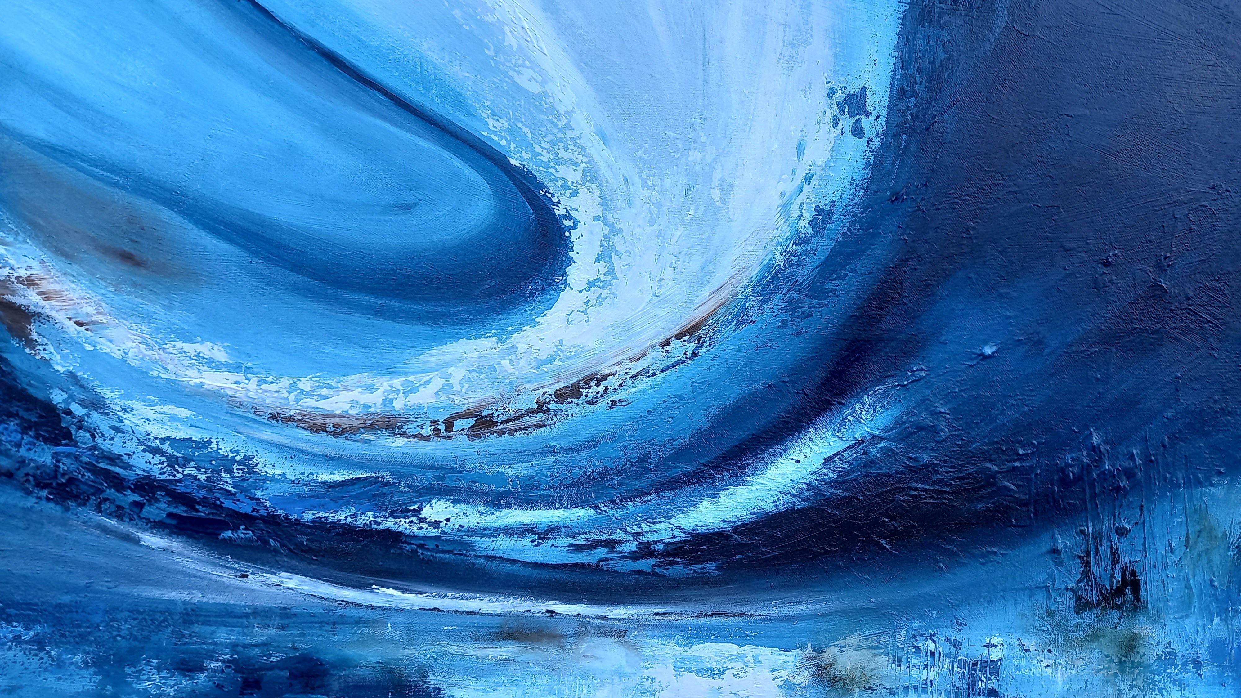 XXL Abrazando la naturaleza 102 x 76 cm, Pintura, Acrílico sobre lienzo en venta 2