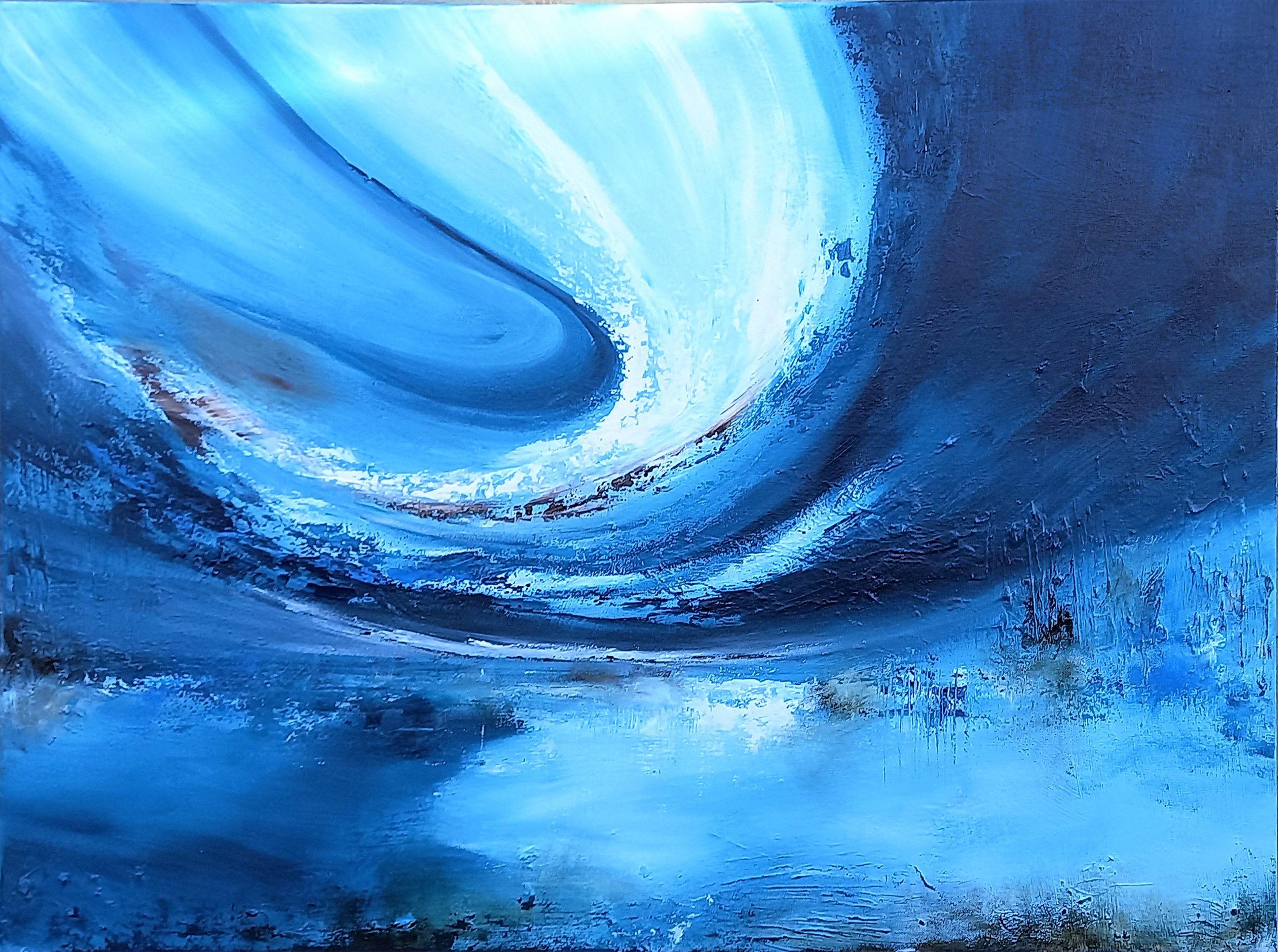 XXL Abrazando la naturaleza 102 x 76 cm, Pintura, Acrílico sobre lienzo - Painting de Susan Wooler