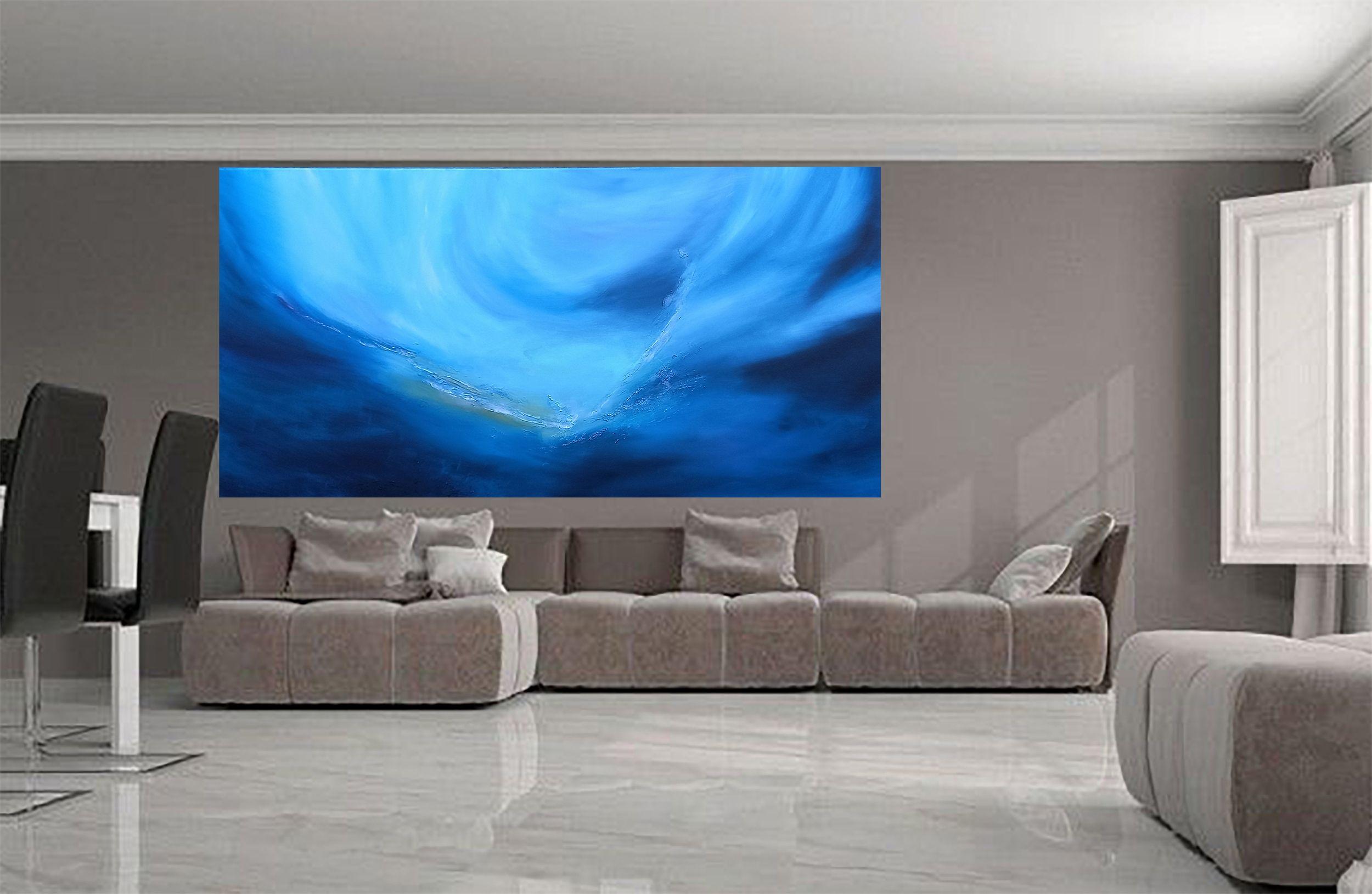 XXL Ocean of Emotion 160 x 80cm, Painting, Acrylic on Canvas For Sale 1