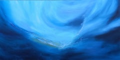 Peinture XXL Ocean of Emotion, 160 x 80 cm, acrylique sur toile