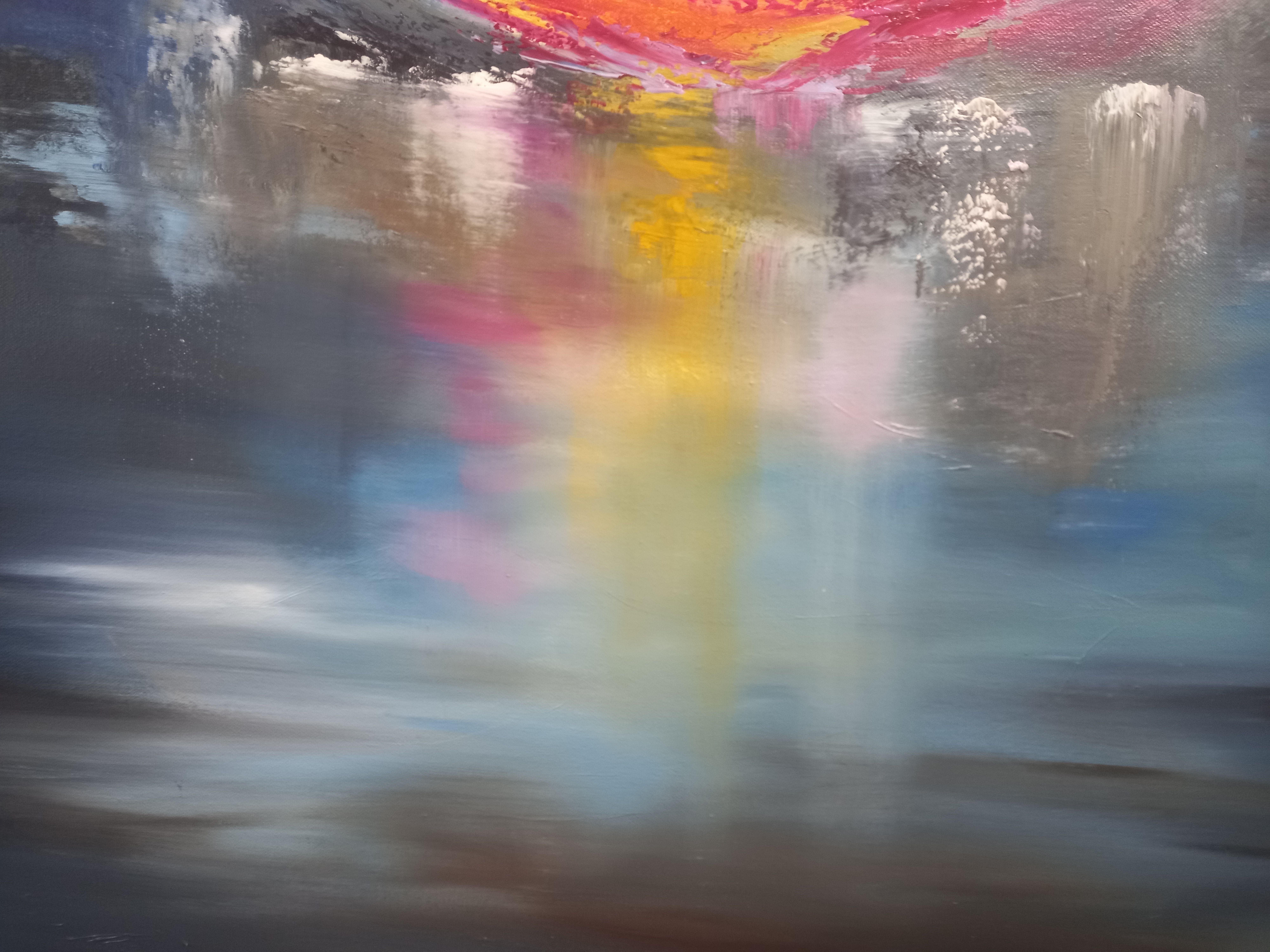 XXL Stillwater Reflections    Pittura a olio 100 x 100 cm  Tela con bordi profondi e avvolti in galleria  I bordi sono verniciati di nero, non è necessaria un'ulteriore incorniciatura.  Pronto per essere appeso  Verniciato per protezione  Stanze di