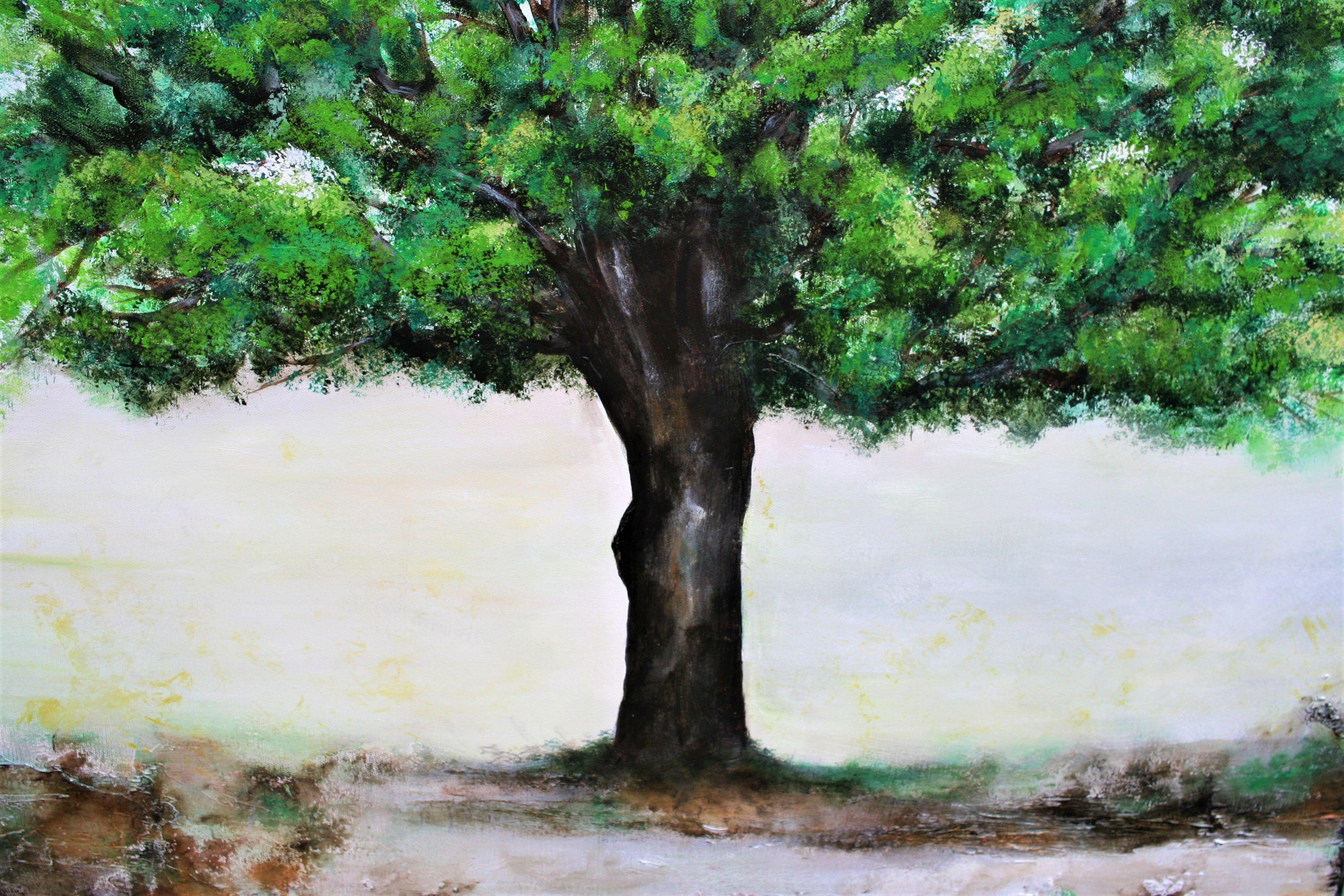 XXL Painting Tree Nature Reborn, Painting, Acrylic on Canvas For Sale 3