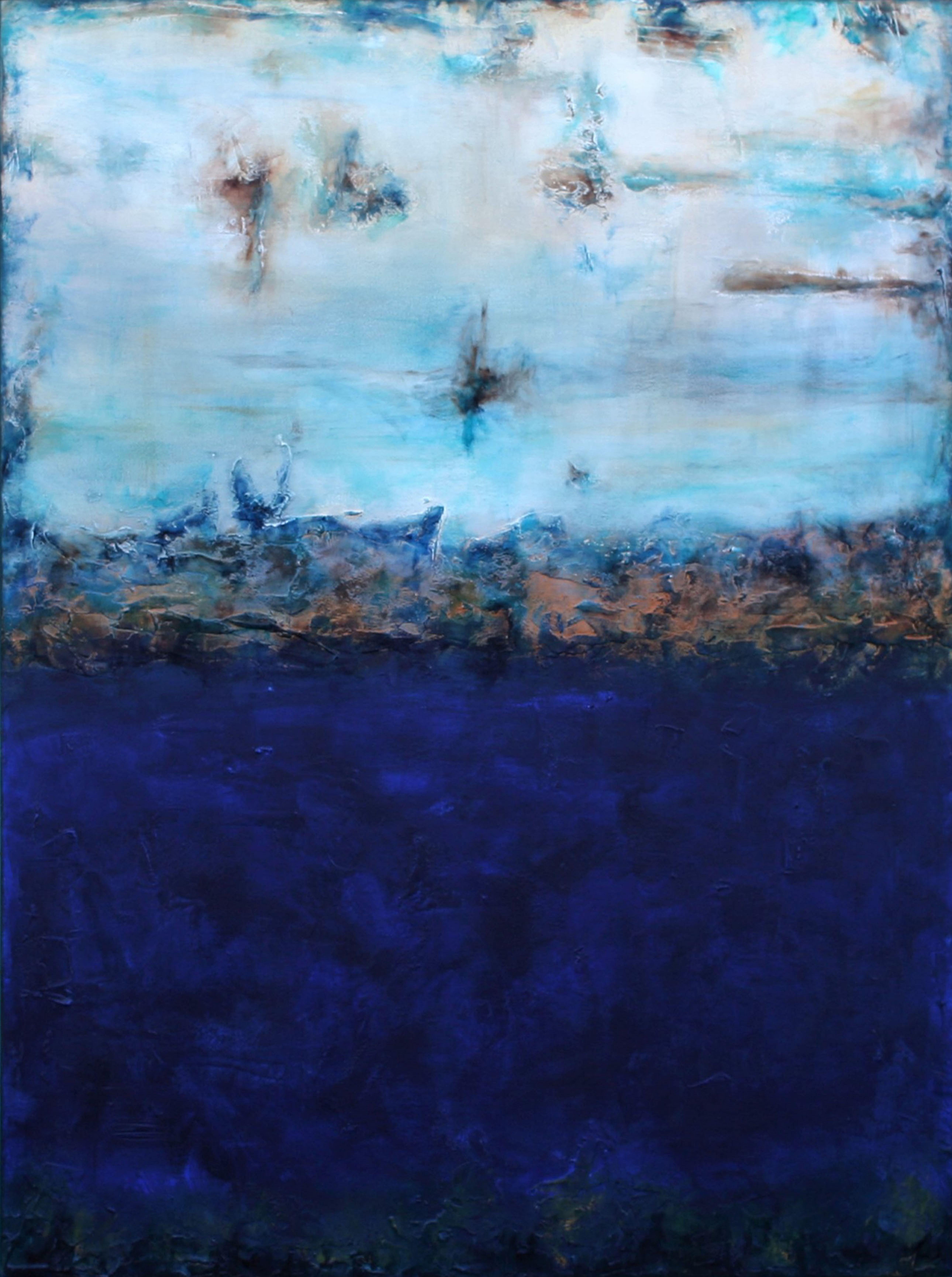 Susan Wooler Abstract Painting - XXL Serenity 122 x 91 (48" x 36") Textured Art, Painting, Acrylic on Canvas
