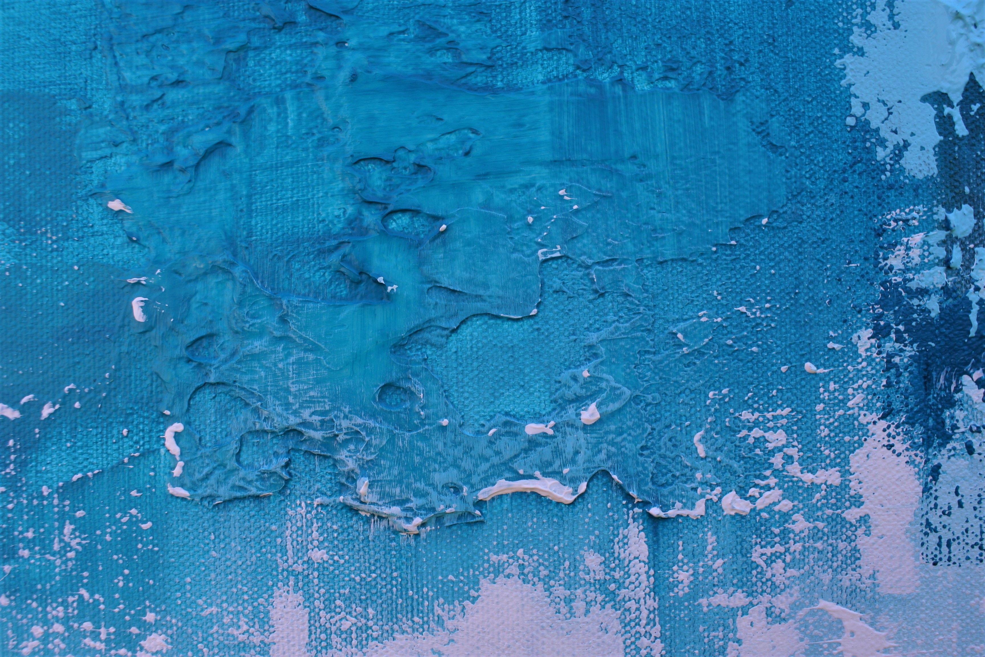 XXXL Pittura astratta Eternal Destiny 122 X 61cm Pittura astratta strutturata    La texture profonda, la struttura e le crepe sono state utilizzate per creare un effetto shabby chic.    Una giustapposizione di morbidezza e delicatezza, con accenti