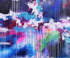 XXXL Abstract 'Fearless' 120 x 100 cm abstrait, peinture, acrylique sur toile
