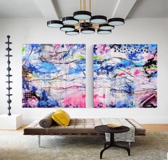 XXXL Abstract The Other Side of Me 200X100CM, Gemälde, Acryl auf Leinwand