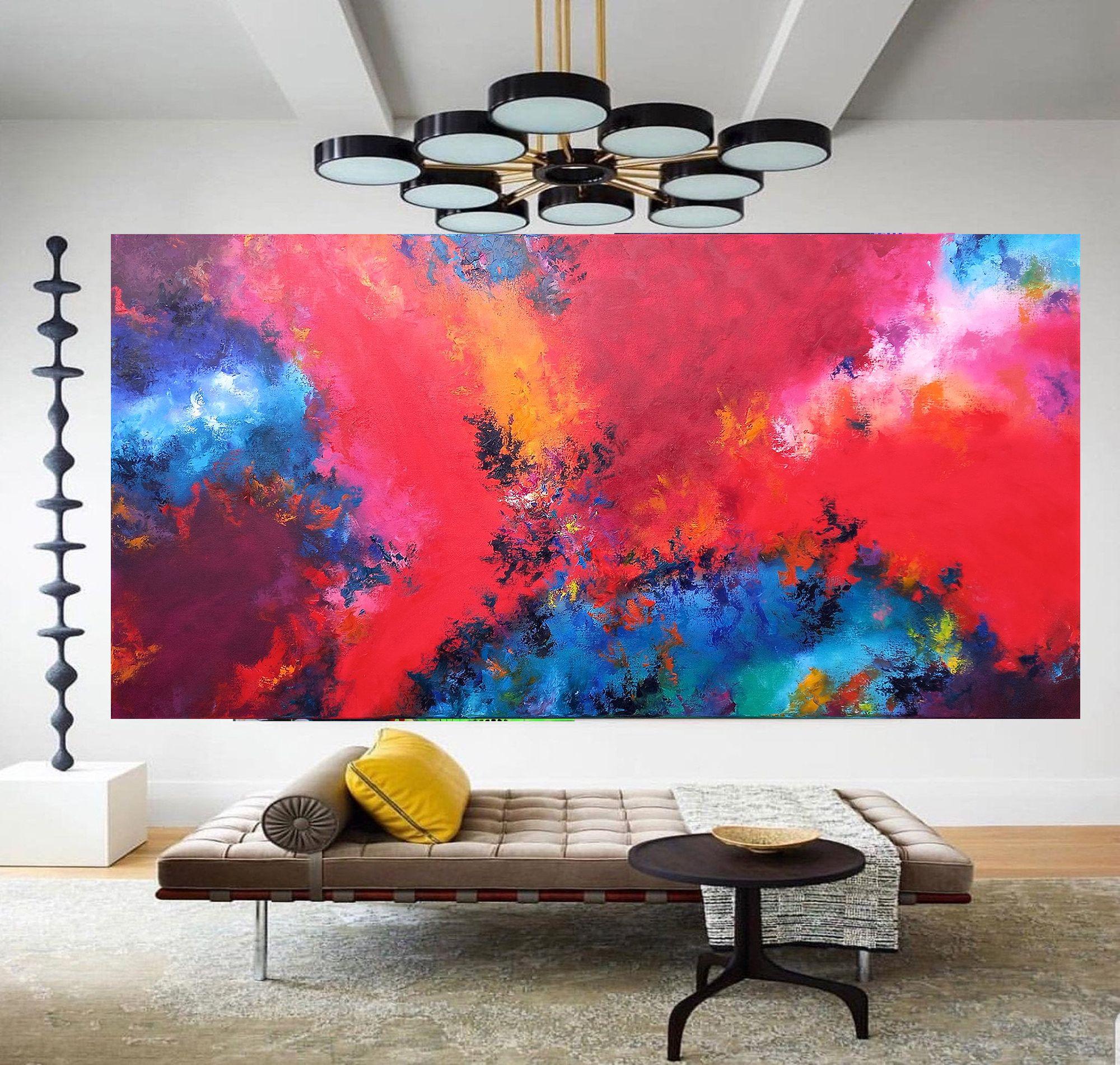 XXXL Óleo Promesa Oriental 160 x 80 cm, Pintura, Óleo sobre lienzo - Painting de Susan Wooler