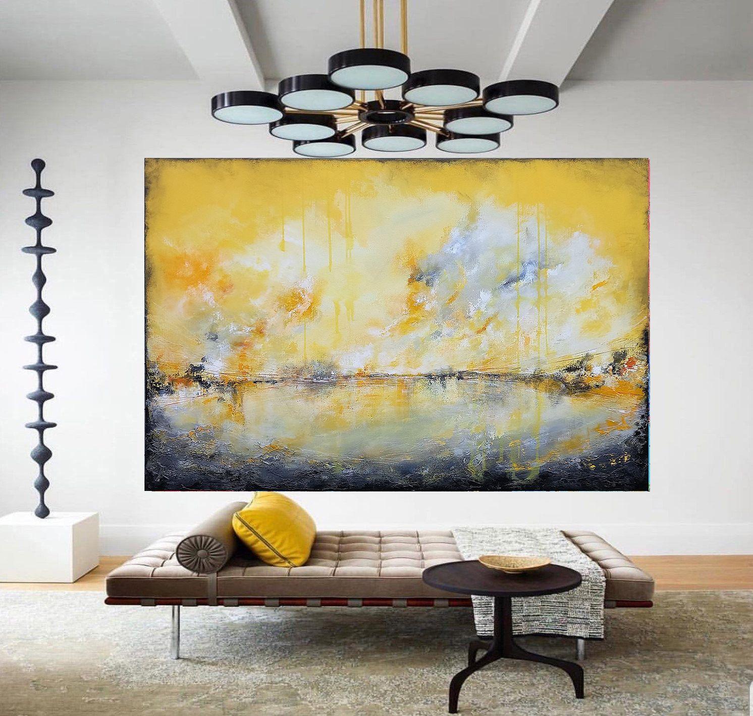 XXXL Camminiamo all'alba 120 x 80 cm, Pittura, Acrilico su tela - Painting Impressionismo di Susan Wooler
