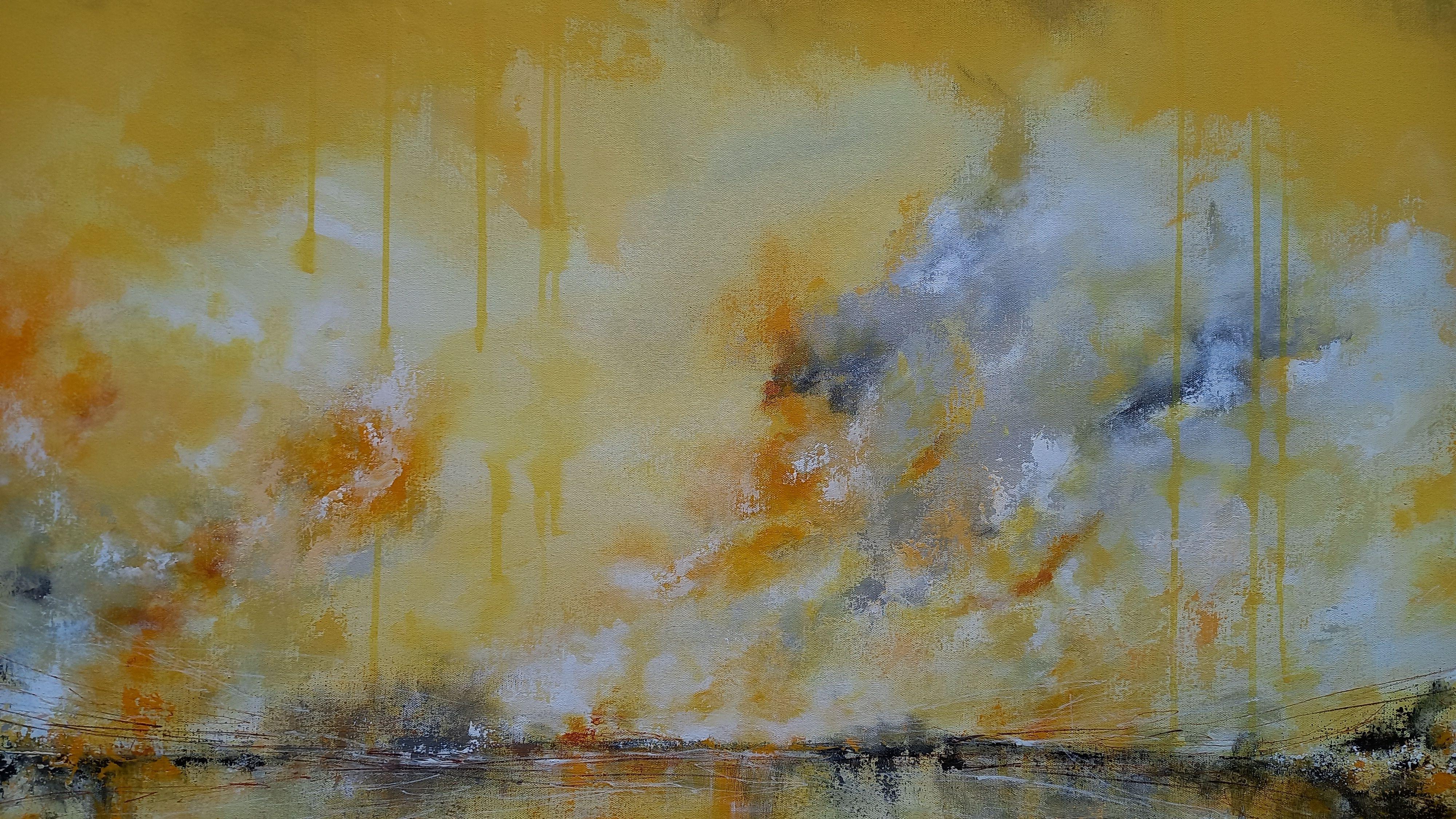 XXXL Camminiamo all'alba 120 x 80 cm, Pittura, Acrilico su tela 1
