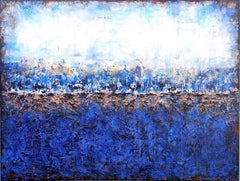 XXXL Midnight Shadows 122 x 92cm Textured Art, Painting, Acrylic on Canvas
