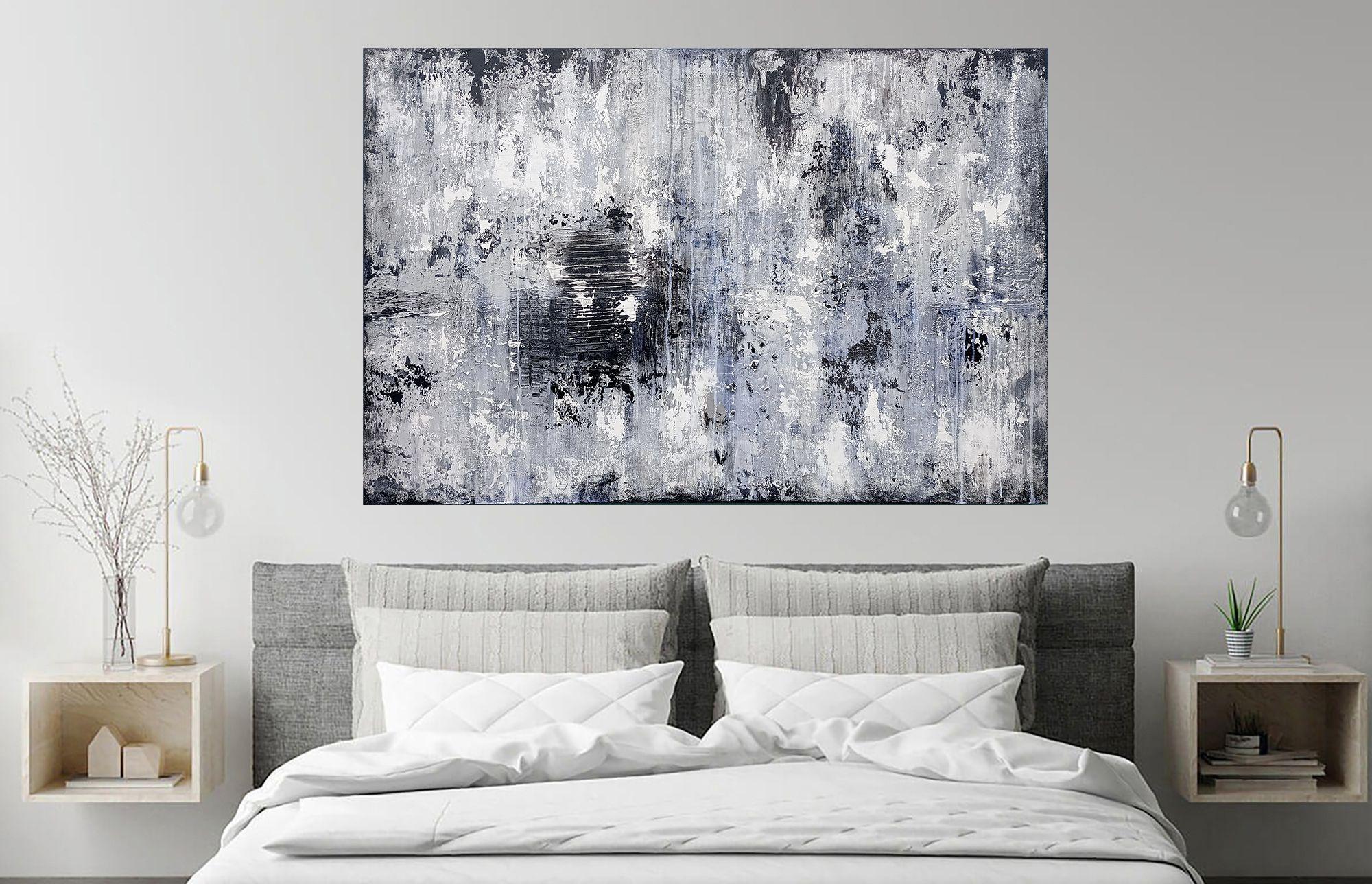 XXXL Monocromo 120 x 80 cm, Pintura, Acrílico sobre lienzo - Painting de Susan Wooler