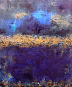 XXXL Parisian Night 122 x 91 (48" x 36") Textured, Painting, Acrylic on Canvas