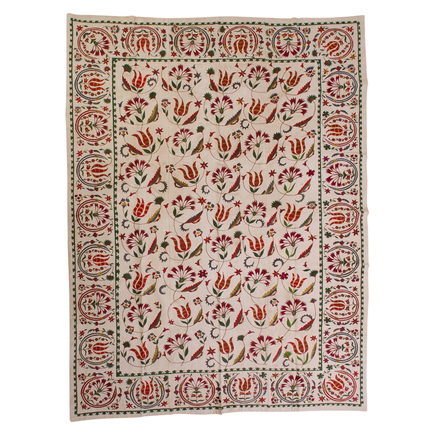 Susani brodé pour lit, table, rideau, mur