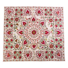 Susani from Uzbekistan in Rare Size for Curtain, Table, Bed or Wall