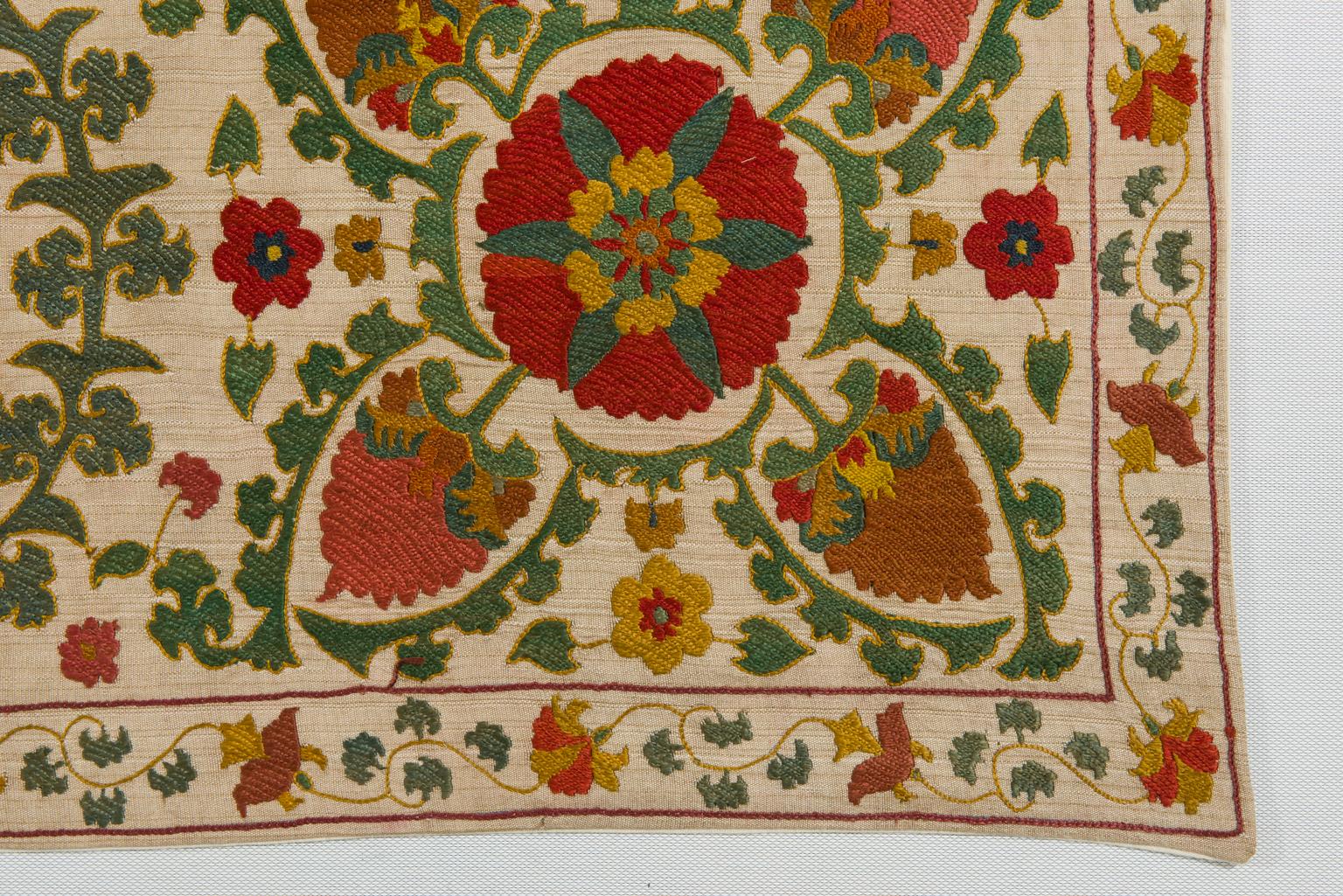 Susani Uzbek Embroidery Tapestry For Sale 3
