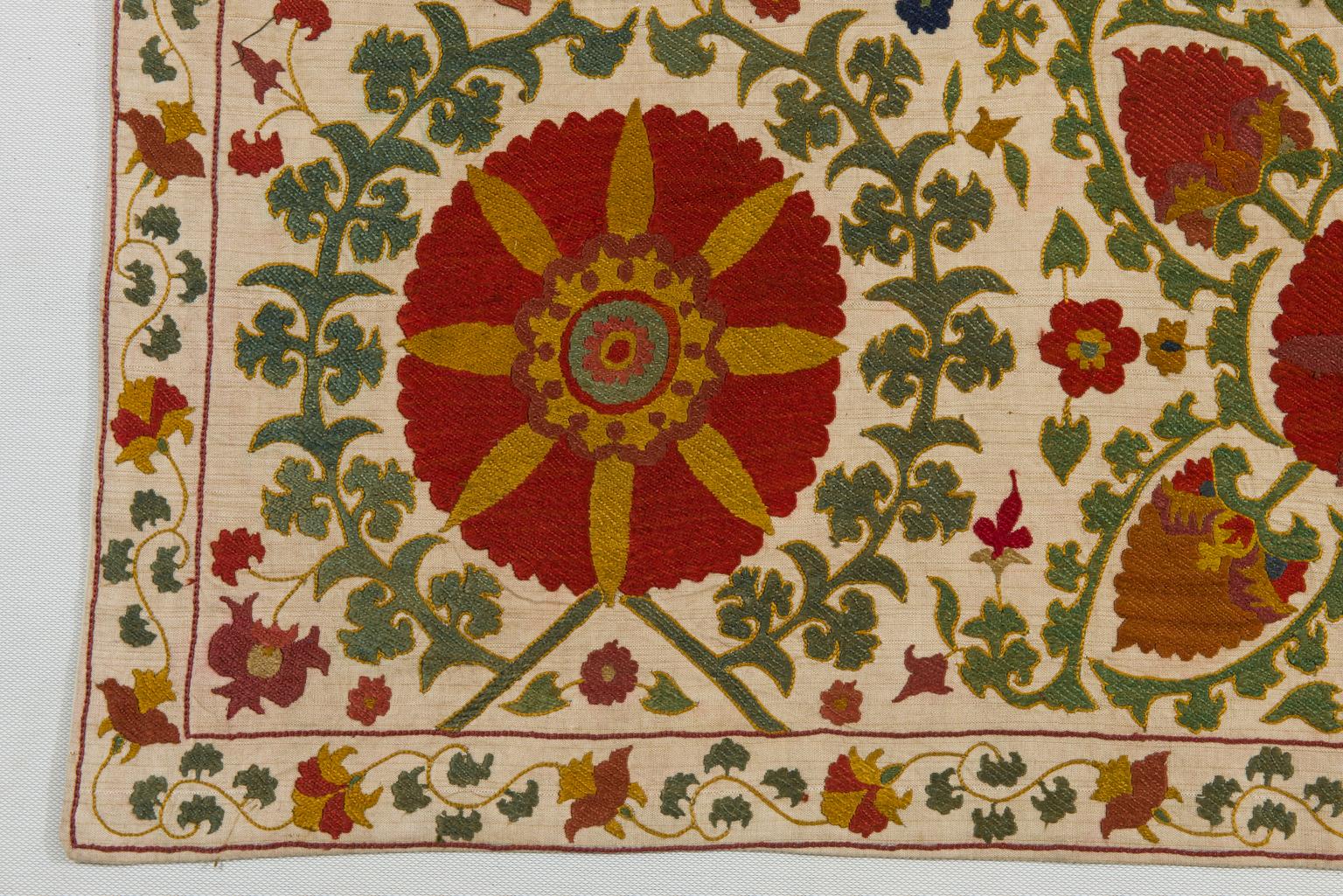 Susani Uzbek Embroidery Tapestry For Sale 2