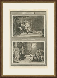 Susanna and the Elders and Susanna Delivered by Daniel, Mortier, circa 1700