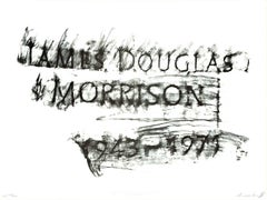 Original-Grabsteinabrieb von James Douglas Morrison (The Doors) in limitierter Auflage