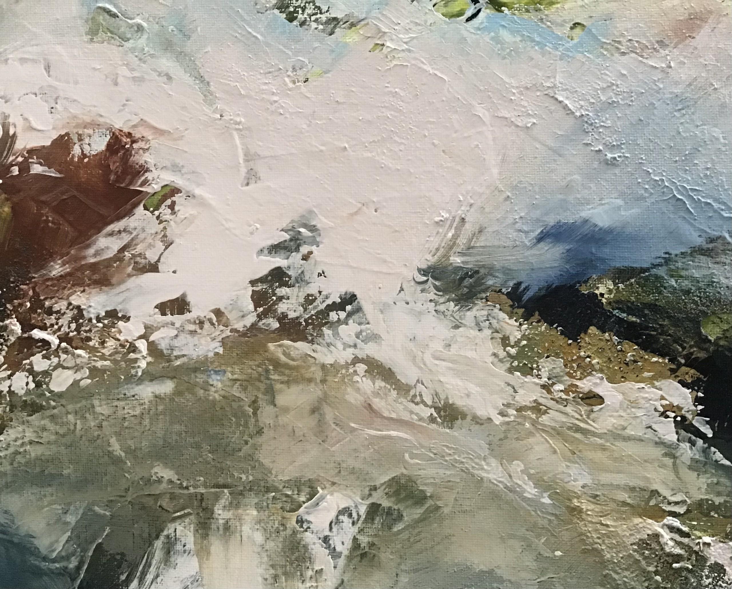 Cielos transitorios - Landscape Painting Gris de Susanna Winter