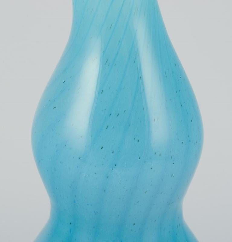 Late 20th Century Susanne Allberg for Kosta Boda. Unique art glass vase in an organic shape For Sale