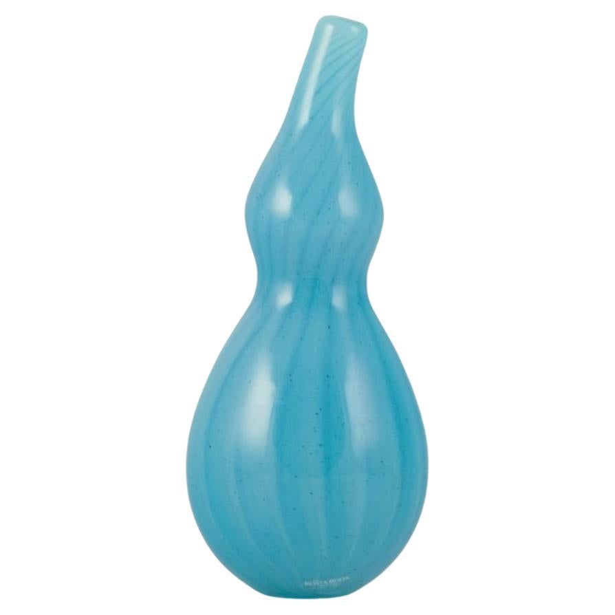 Susanne Allberg for Kosta Boda. Unique art glass vase in an organic shape For Sale