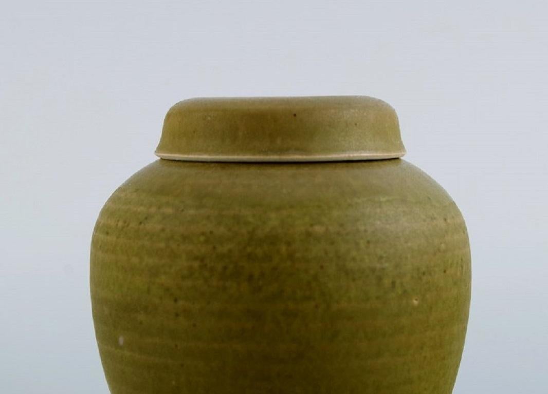 Swedish Susanne & Christer, Sweden, Lidded Jar in Glazed Ceramics, Late 20th C. For Sale