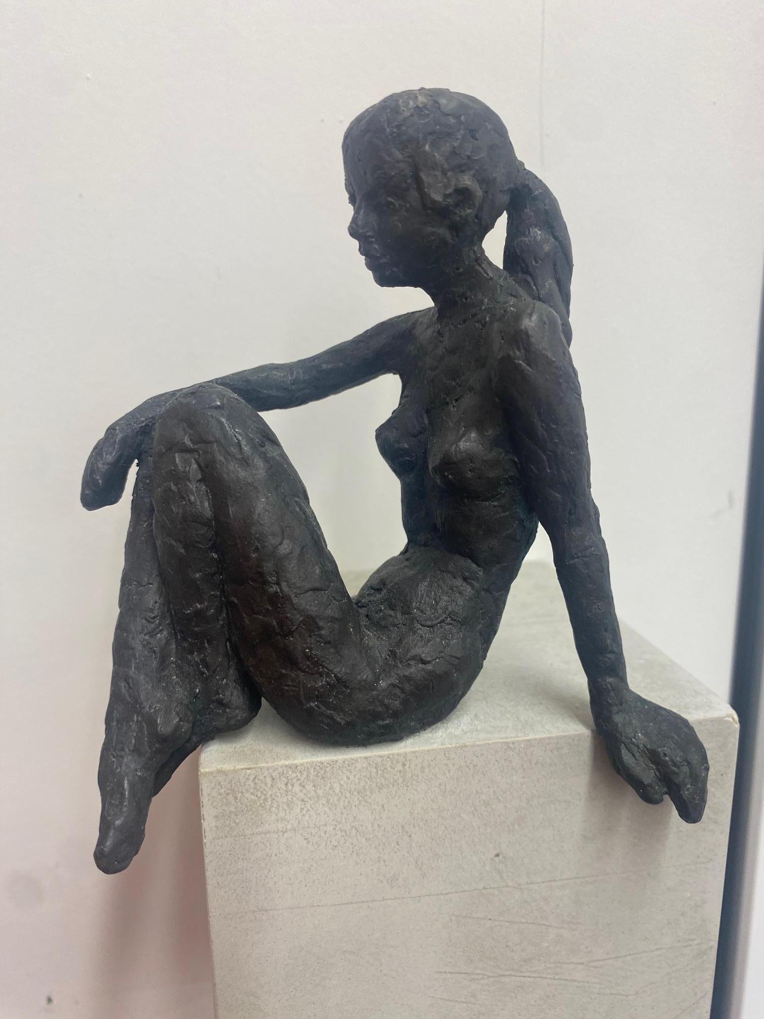 On the Water's Edge XIV  - contemporary bronze sculpture of nude female - Sculpture by Susanne Kraisser