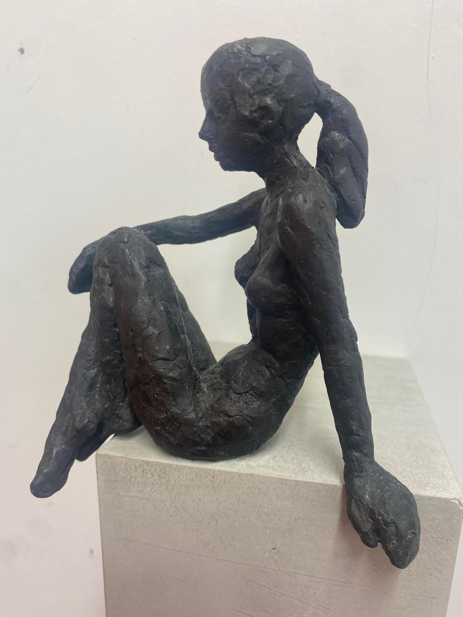 On the Water's Edge XIV  - contemporary bronze sculpture of nude female For Sale 1