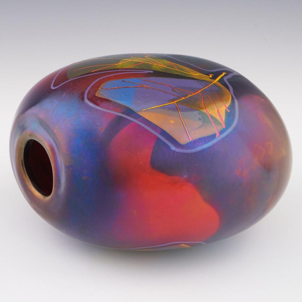 Art Glass Susanne Precht Autumn Vase 1992 For Sale