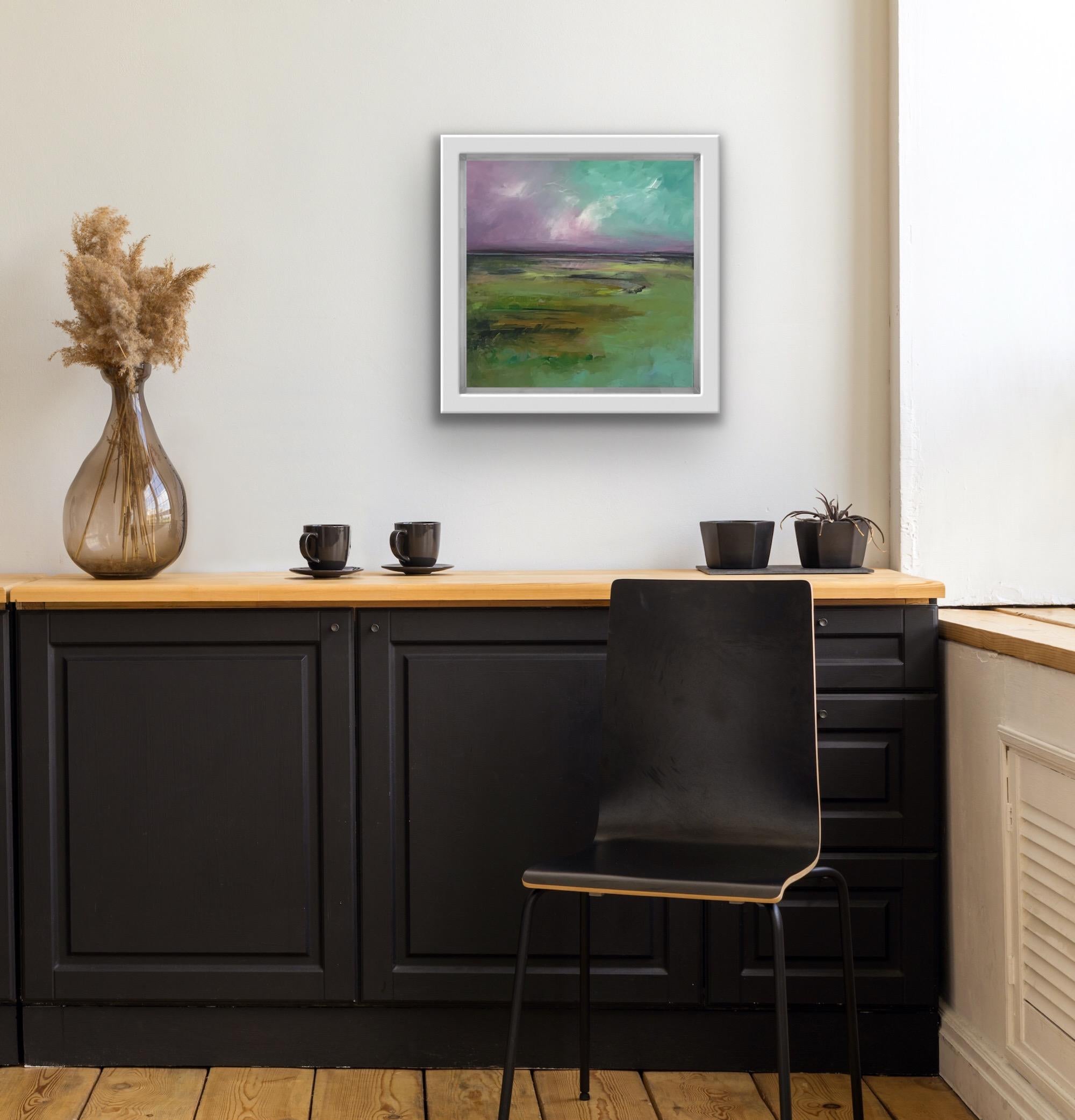 A Shot Of Pink, Arte contemporáneo, Arte expresionista abstracto, Pintura de paisaje marino en venta 1