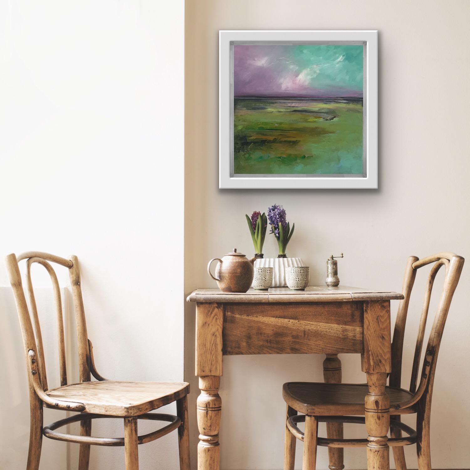 A Shot Of Pink, Arte contemporáneo, Arte expresionista abstracto, Pintura de paisaje marino en venta 2